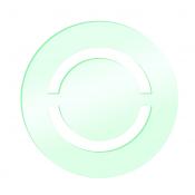 Grille VMC design ronde - Shape business circle - verre - 010.910.012