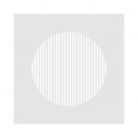 Grille VMC design carrée - Line compact - blanc - 010.910.013