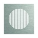 Grille VMC design carrée - Line compact - inox - 010.910.014