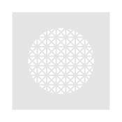 Grille VMC design carrée - Pyramid compact - blanc - 010.910.015