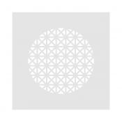 Grille VMC design carrée - Pyramid compact - blanc - 010.910.015