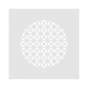 Grille VMC design carrée - Pyramid compact - blanc - 010.910.015