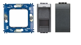 Bticino - Enkele RJ-45 cat.6 - Antraciet (A-010)