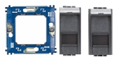 Bticino anthracite - RJ-45 double cat.6 (A-011)