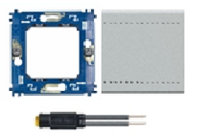 Bticino - Drukschakelaar met lichtje 24V. - Tech (T-024)