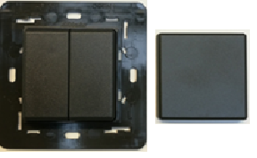Bticino anthracite - Bouton-poussoir wireless