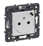 Valena blanc - prise affleurante 230V. + USB (741.537)
