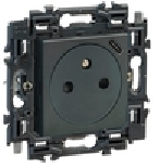 Valena - prise affleurante 230V. + USB (741.737) - noir