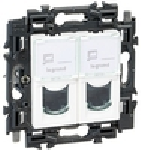 Valena - RJ45 double (741.571) - blanc