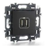Valena - Prise USB 2 x 2,4A (741.734) - noir