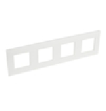 Valena blanc/opale - cadre quadruple (741.104)