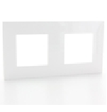 Valena blanc/chrome - cadre double (741.112)