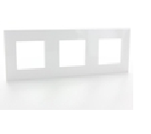 Valena - cadre triple (741.123) - blanc/or rose