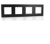 Valena - cadre quadruple (741.164) - noir/chrome foncé