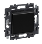 Valena NOIR - bouton-poussoir simple (741.747)