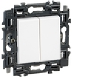 Valena blanc - bouton-poussoir double (741.549)