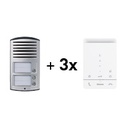 Parlophonie Bticino - P-3 Linéa 200 avec classe 100 A16E 369.931