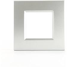 Bticino blanc - Cadre carré simple - LNA4802BI