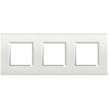 Bticino blanc - Cadre carré triple - LNA4802M3BI