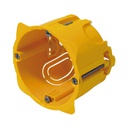 [Manuel Legrand] Boîtier rond cloison creuse - simple 50mm - JAUNE