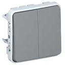 Legrand - dubbele drukschakelaar - waterdicht (L-098)