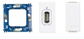 Bticino - Enkele USB - wit (B-015)
