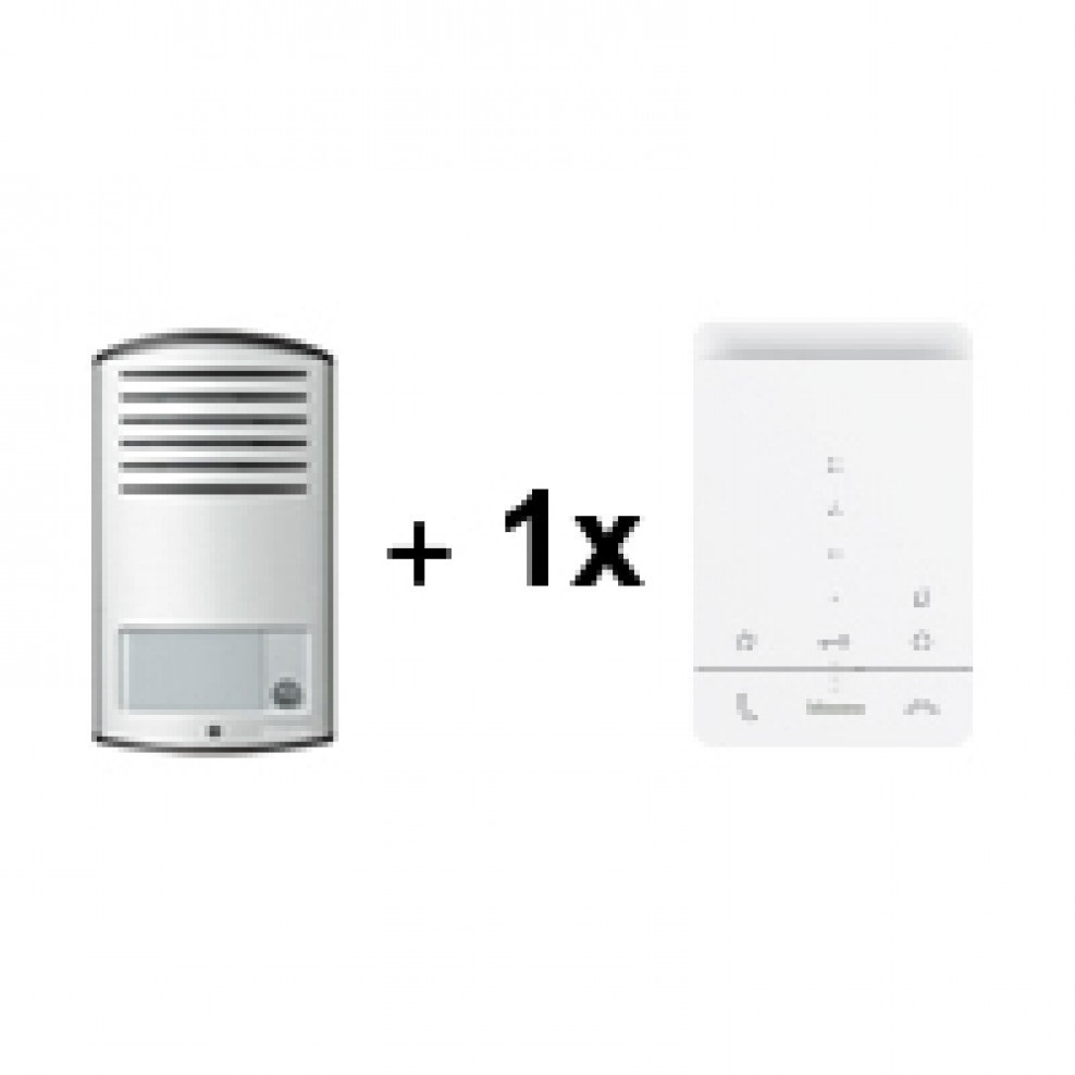 Kit parlophonie - P-1 Linéa 200 avec classe 100A16E Bticino - 369.911