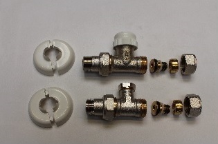 Kit radiateur V (arrivée tubes via sol)