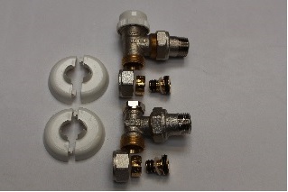 Kit radiateur M (arrivées tubes via mur)