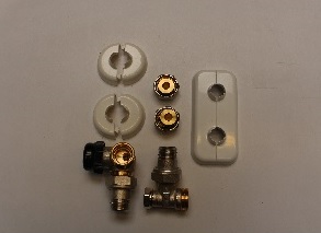 Kit radiateur DMi-eco (arrivée tubes via mur)