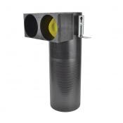 Brainventil - bouche de ventilation 90° DN125 pour tube rond 90mm (double) - 010.281.290