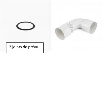 Brainventil - coude 90° - tube 90mm x tube 90mm - C-09