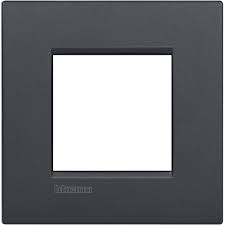 Bticino anthracite - Cadre carré simple - LNA4802AR