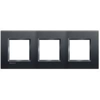 Bticino anthracite - Cadre carré triple - LNA4802M3AR